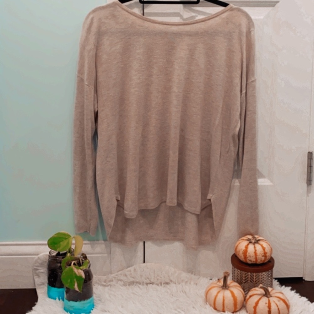 Light tan fall blouse